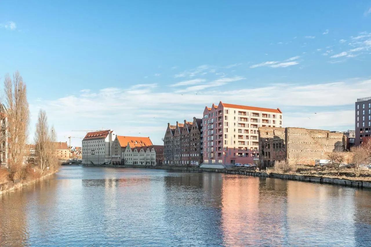 Waterlane Island - Riverview Pool, Spa, Gym & Parking By Downtown Apartments Gdansk