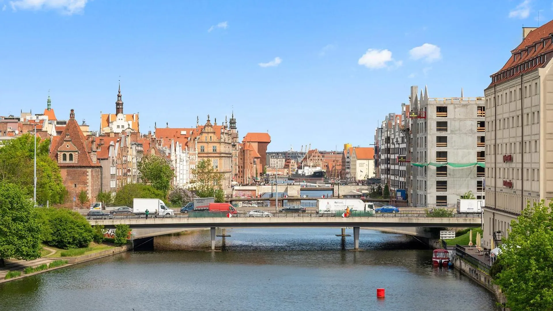 Waterlane Island - Riverview Pool, Spa, Gym & Parking By Downtown Apartments Gdansk